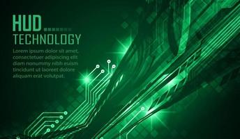 text cyber circuit future technology concept background vector