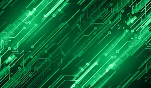 text cyber circuit future technology concept background vector