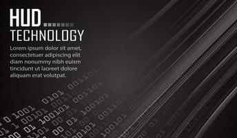 text cyber circuit future technology concept background vector