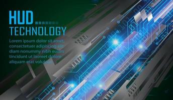 text cyber circuit future technology concept background vector