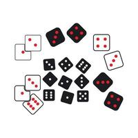 dice icon template vector