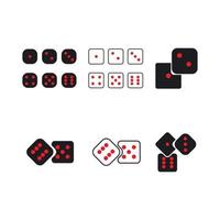 dice icon template vector