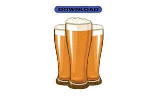 icono de cerveza o logotipo para sitios web de negocios y sitios web de gran tamaño vector