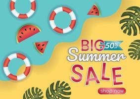 summer hard sale offer sale promotion vector