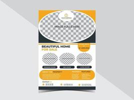 Real Estate Home Business Flyer Design Template vector