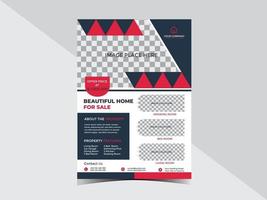 Real Estate Home Business Flyer Design Template vector