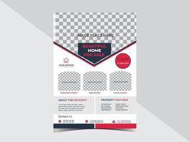 Real Estate Home Business Flyer Design Template vector