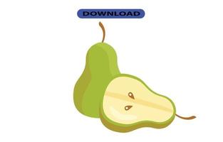 fresh and big guava fruit with high resolution vector