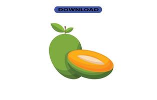 papaya icono o logotipo de alta resolución vector