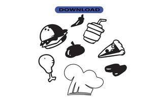 fast food icon or logo high resolution vector