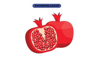 pomegranate icon or logo high resolution vector