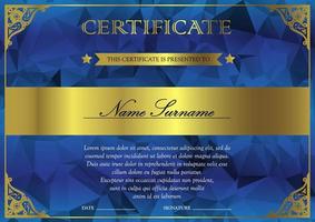 Certificate and diploma template vector