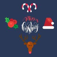 Merry Christmas and Happy New Year banner vector