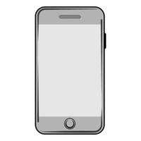 Flat mobile phone vector