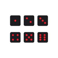 dice icon template vector