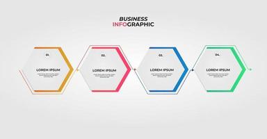 diseño de plantilla de negocio de infografía vectorial vector