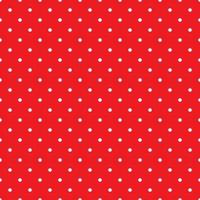 Seamless retro white red polka dot background pattern vector