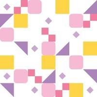 purple-yellow shape combination form a pattern. vector