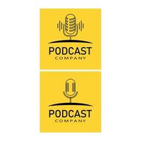 Podcast Vector icon design illustration Template