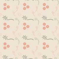 seamless pattern with flowers vector