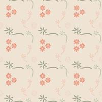 seamless pattern with flowers vector