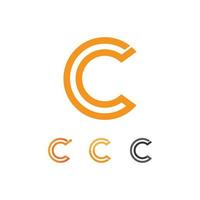 C logo and Vitamin and font C letter Identity and design business vector
