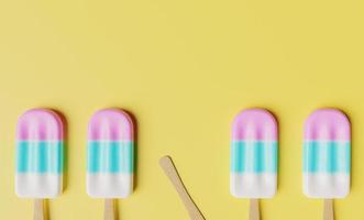 Ice cream and Popsicle isolated photo