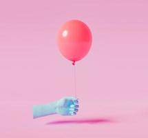 minimal hand with balloon photo