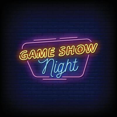 Game Show Night Neon Signboard On Brick Wall