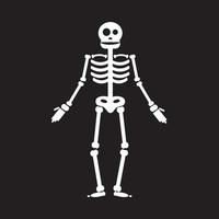 feliz halloween esqueleto ilustración vector