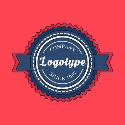 Vintage badge and label template