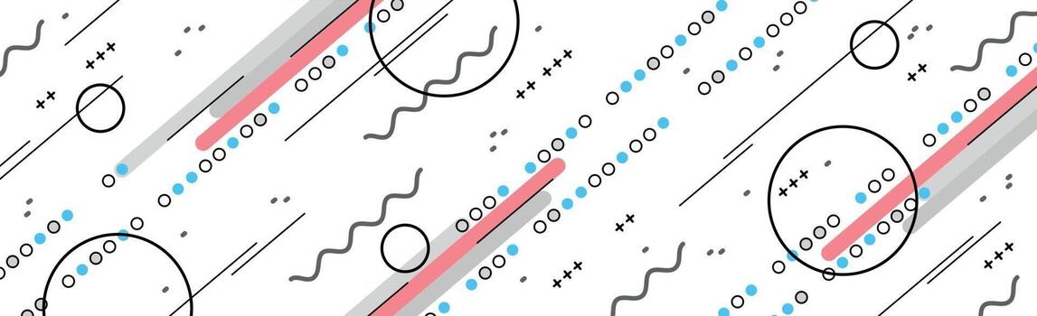 Abstract background with different geometric shapes - illustration vector