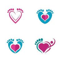foot Care Logo Template vector icon illustration