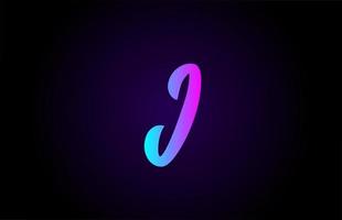 Logotipo de la letra del alfabeto rosa azul para la marca y el negocio vector