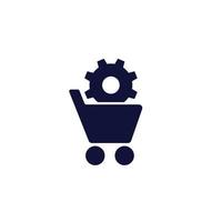 order processing or procurement icon vector