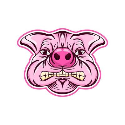 Pig head logo