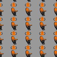 Illustration on theme colorful modern child high chair vector