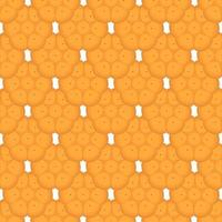 big set identical biscuit, kit colorful pastry cookie vector