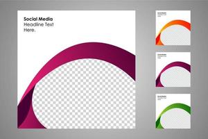 adecuado para plantillas de publicaciones en redes sociales y anuncios web o de Internet. vector