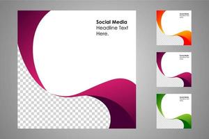 Suitable for social media posts templates and web or internet ads. vector