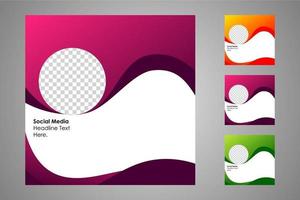 Suitable for social media posts templates and web or internet ads. vector