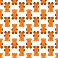 big set identical biscuit, kit colorful pastry cookie vector