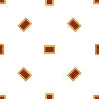 big set identical biscuit, kit colorful pastry cookie vector