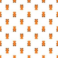 big set identical biscuit, kit colorful pastry cookie vector