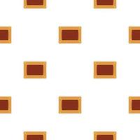 big set identical biscuit, kit colorful pastry cookie vector