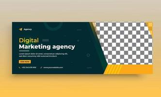 Digital marketing banner template pro vector