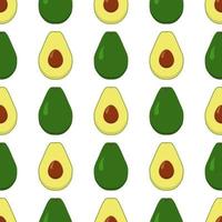 Illustration on theme big colored seamless avocado vector