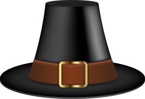 isolated pilgrim hat vector