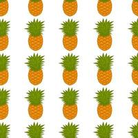 Illustration on theme big colored seamless pineapple vector