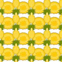 Illustration on theme big colored seamless pineapple vector